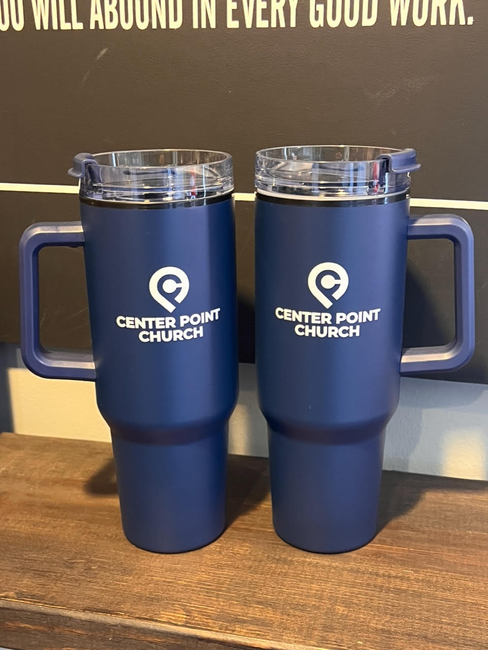 40oz Mug with Handle - Navy