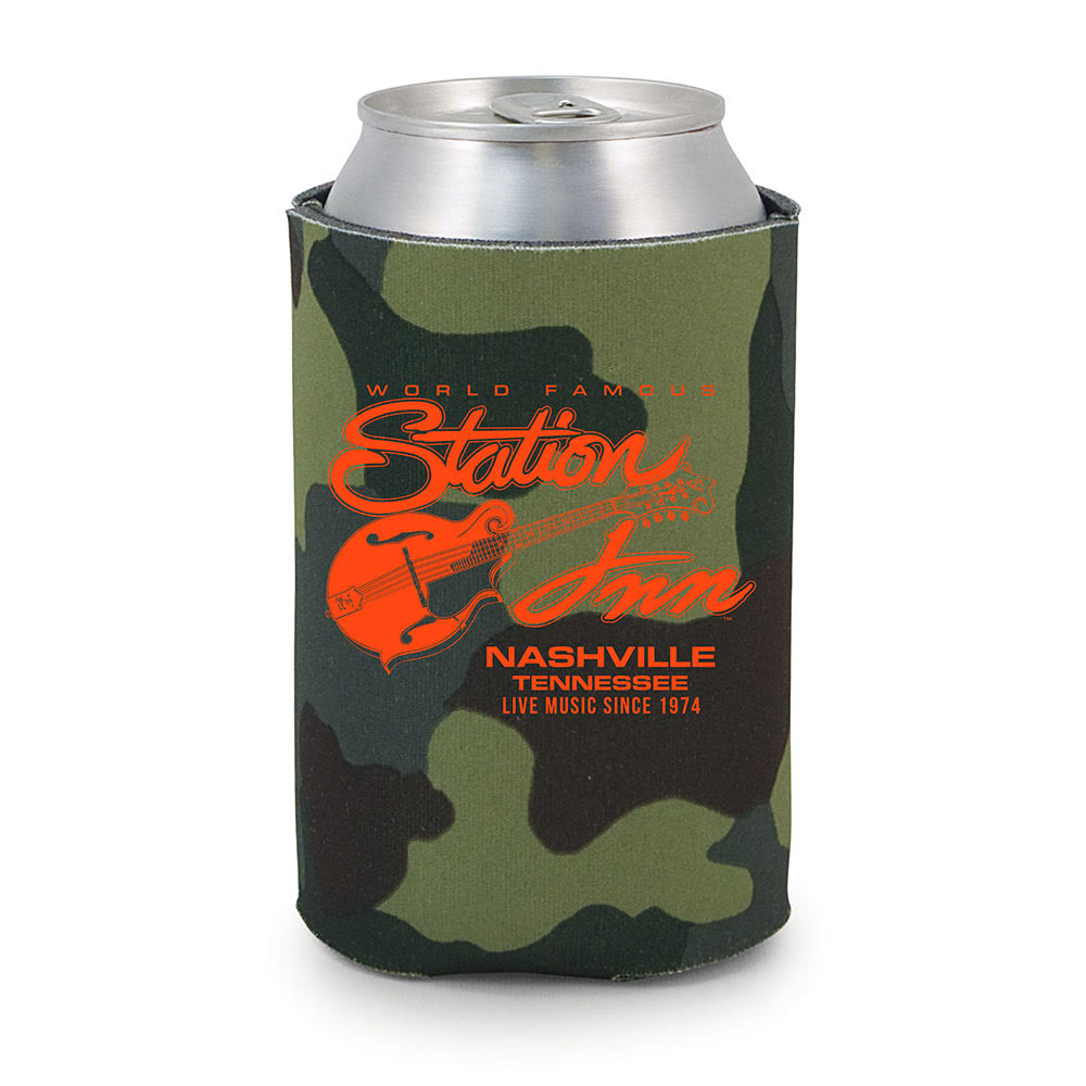 Station Inn Camo Koozie