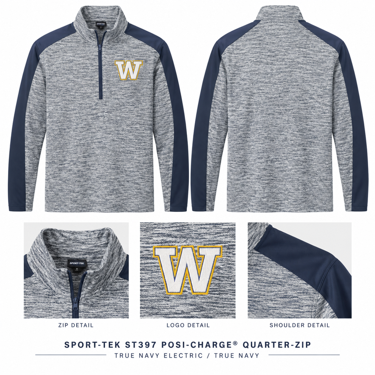Power W Half-Zip Athletic Pullover