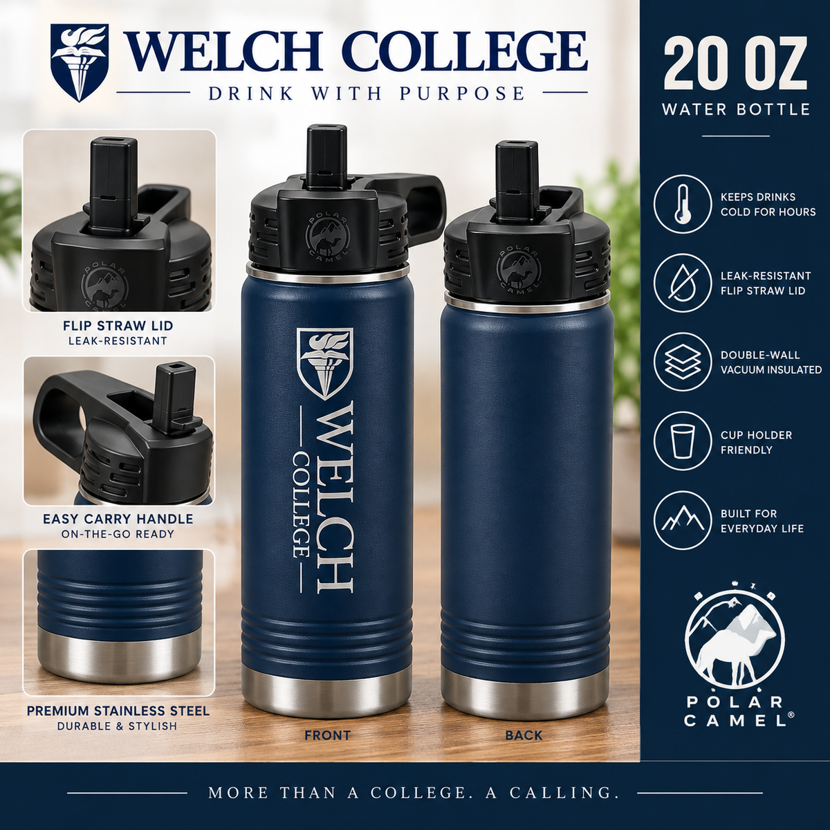 Welch College Water Bottle