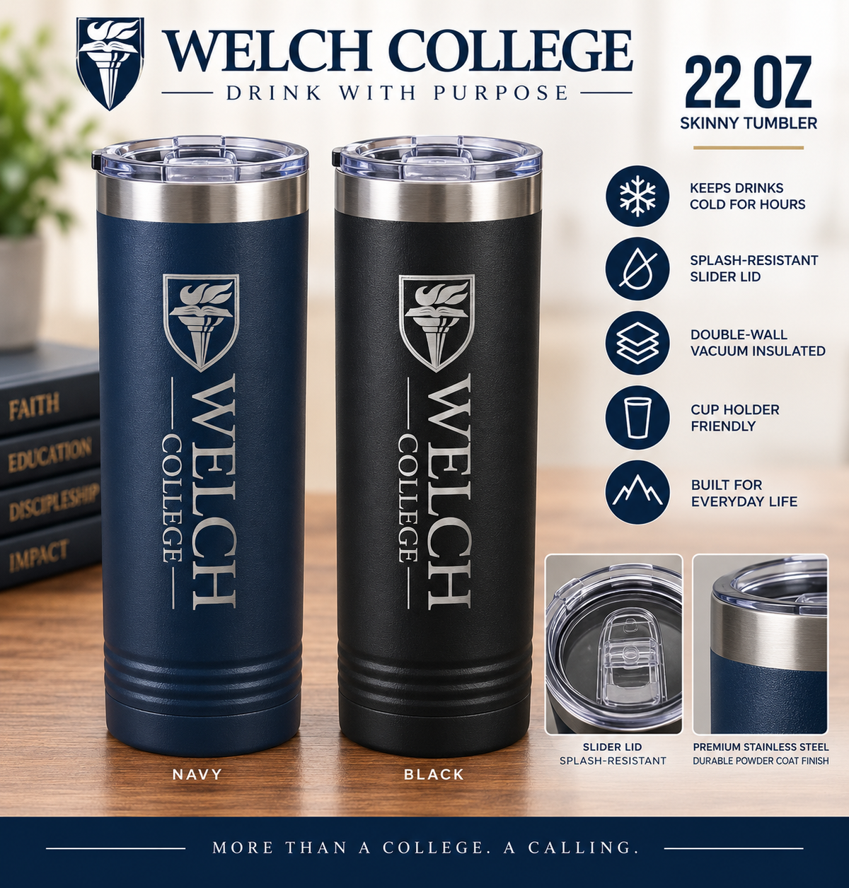 22 oz Skinny Tumbler