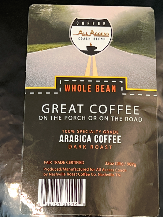 Coffee - 2lb Bag - Whiole Bean