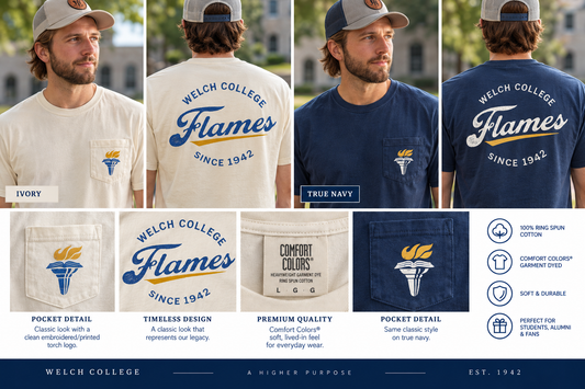 Torch & Flames Short-Sleeve Pocket T-Shirt