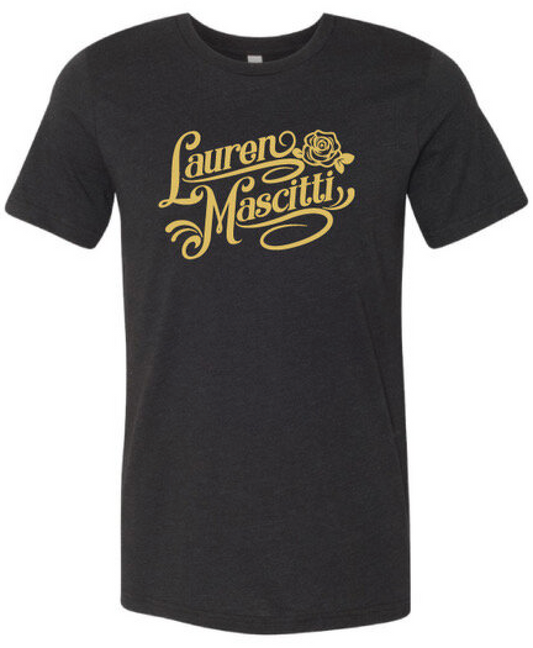 Logo Tee with Gold Print