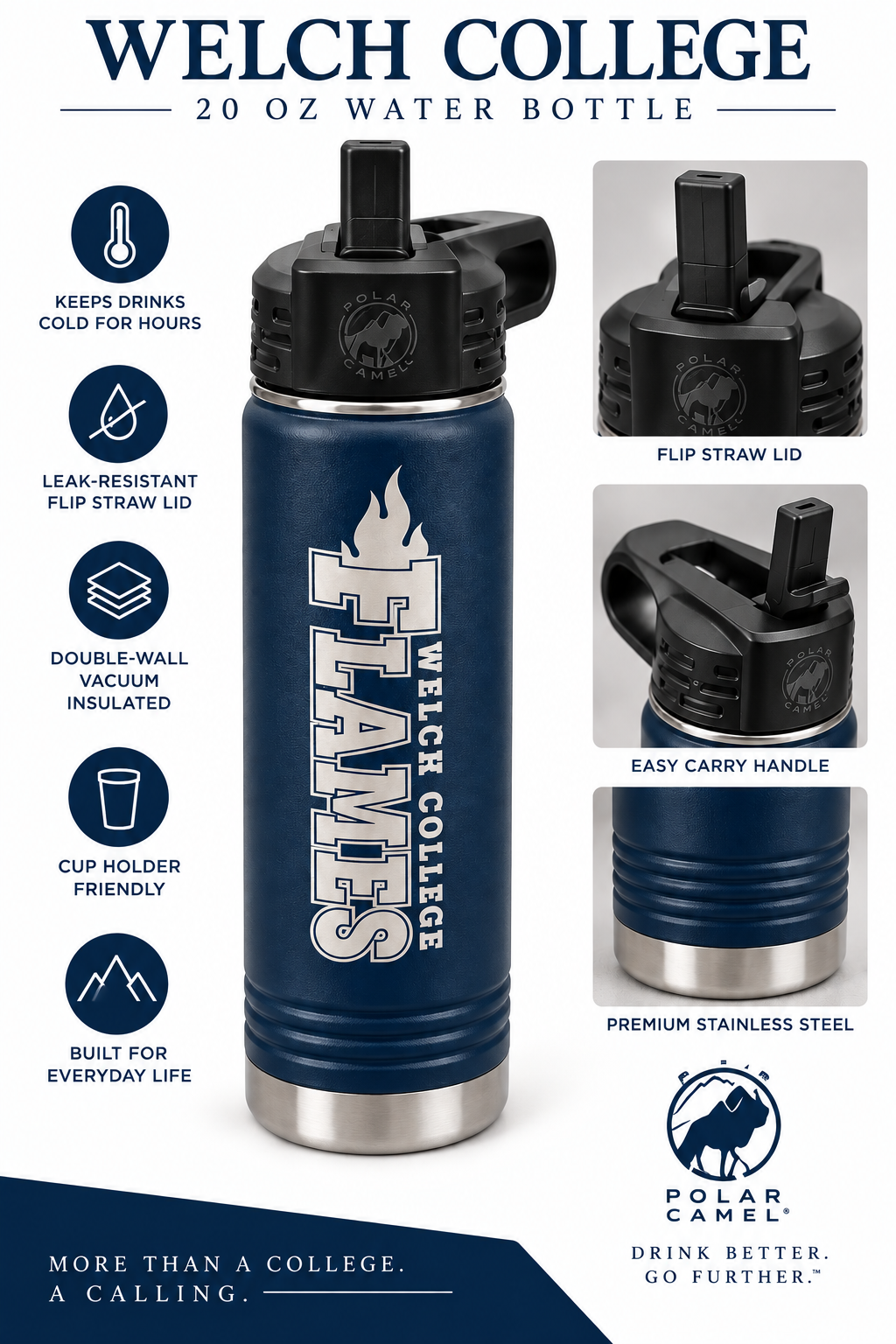 Flames Water Bottle
