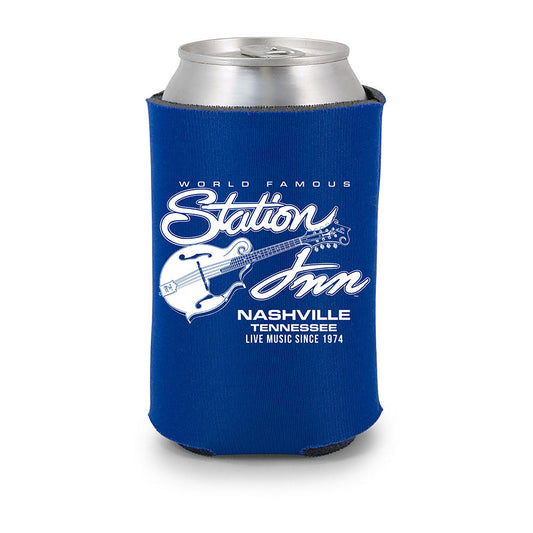 Station Inn Blue Koozie